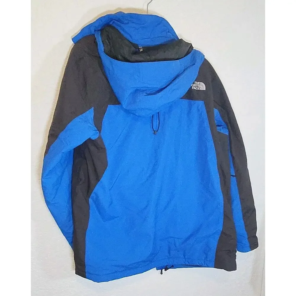 The North Face Inlux Hyvent Insulated Hooded Jacket Men's Size XL Blue & Black